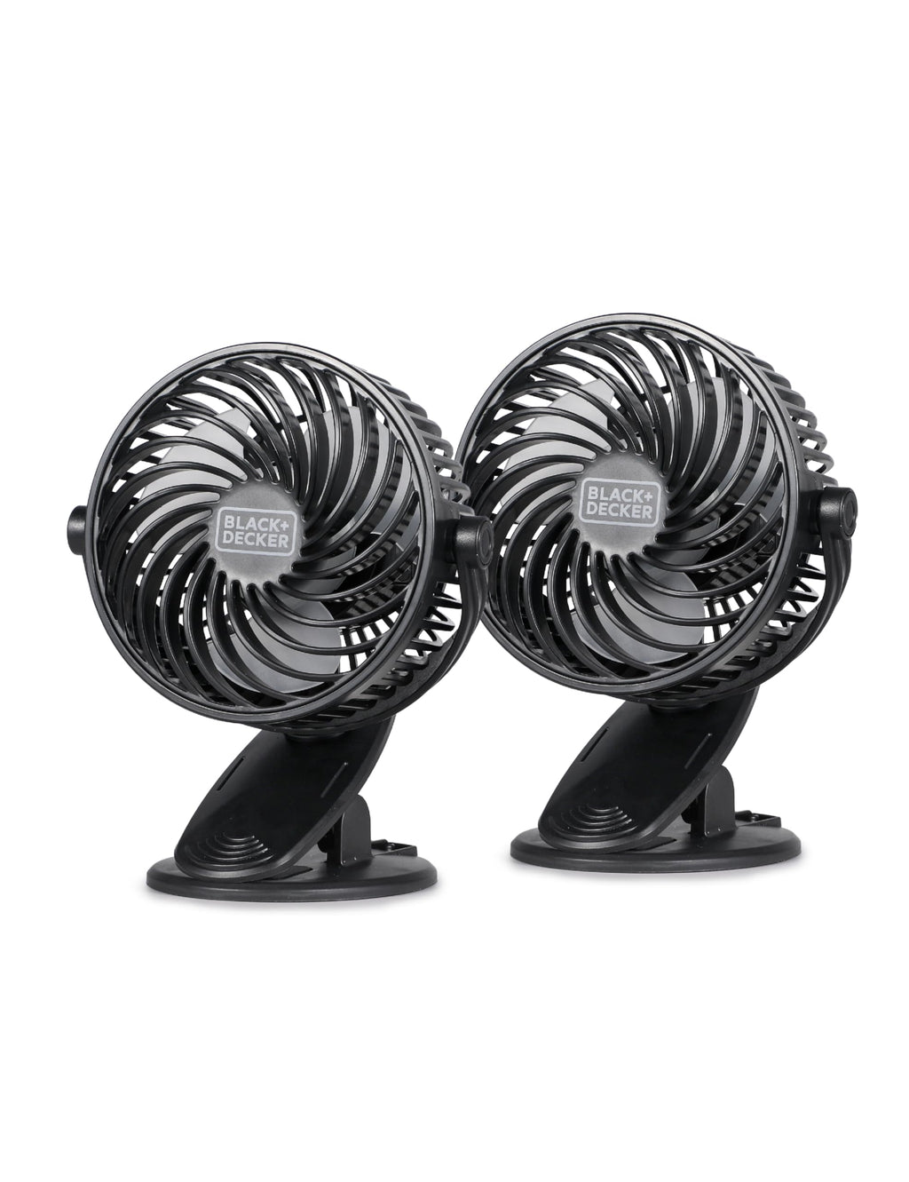 BLACK+DECKER 4" Multi-Mode Desk & Clip Fan Twin-Pack